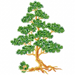 Flowers And Tree Embroidery Design 9 Flowers And Tree Embroidery Design 9